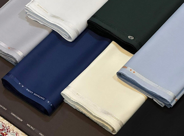 Durable TR suiting fabric designed for uniforms and formal wear