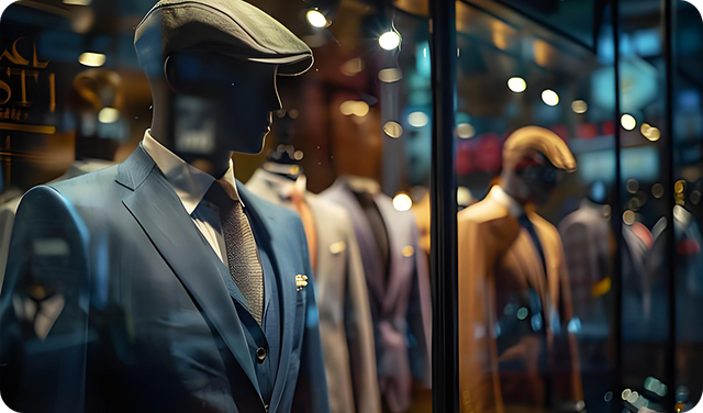 Application of TR fabric in tailored suits offering structure, breathability and refined appearance