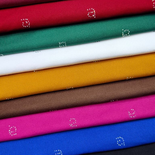 Wholesale Rib Stone Stretch Fabric